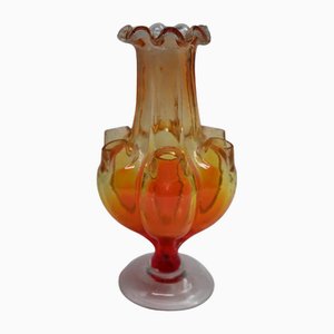 Antike Tulpenvase aus Glas