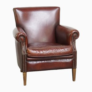 Fauteuil en Cuir Foncé