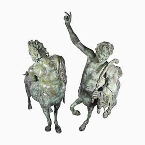 Monumental Furietti Centaurs in Bronze, 1950, Set of 2