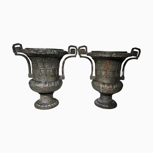 Large Bronze Vases, 1950s, Set of 2