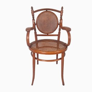 Antique Bentwood and Cane Chair by Josef Hoffman, 1890s
