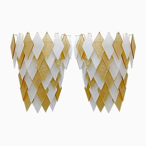 Moderne Italienische Wandleuchten aus Muranoglas, 2000, 2er Set