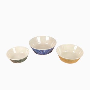 Mid-Century German Ceramic Bowls from Limburg, 1960s, Set of 3