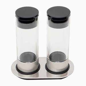Cylindrical Oil and Vinegar Set by Studio Opi for Cini and Nils, 1970s, Set of 2
