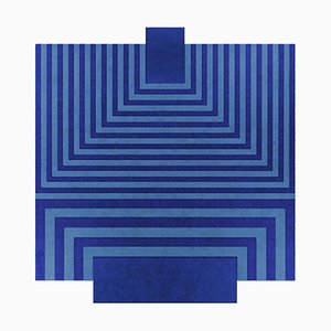 #030 Blue Rug by Tapis Studio for Hommés Studio