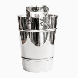 Mid-Century Modern Silver Plated Champagne Cooler and Ice Bucket, 1950s