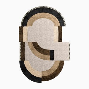 Tapis #060 Marron et Beige par Tapis Studio pour Hommés Studio