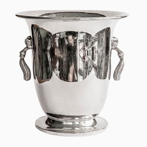 Classical Silver Plated Champagne Cooler and Ice Bucket with Tassels