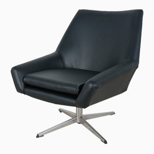 Mid-Century Leather Swivel Chair, 1960s