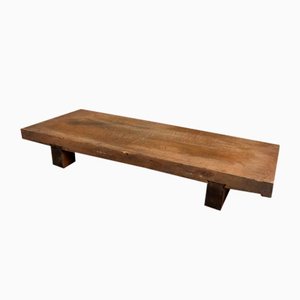 Minimalistisches Niedriges Holz Schneidebrett, Japan, 1920er