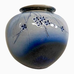 Vase à Fleurs Ikebana Shigaraki Mid-Century, Japon, 1960s