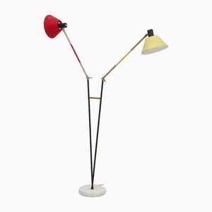 Lámpara de pie vintage de Stilux Milano, años 50