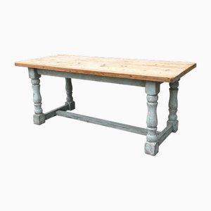 19th Century Pine Farmhouse Dining Table, 1880