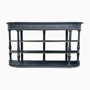 19th Century French Painted Marble Top Console Table, 1880