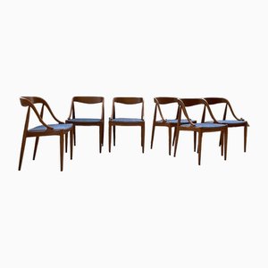 Chaises de Salle à Manger Samcom par Johannes Andersen pour Udulm, 1960s, Set de 6