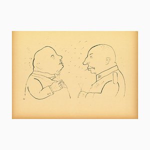 George Grosz, Der Verantwortliche, Original Lithographie und Offset, 1920