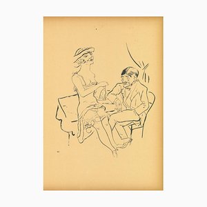 George Grosz, Separe, Original Offset Lithograph, 1923