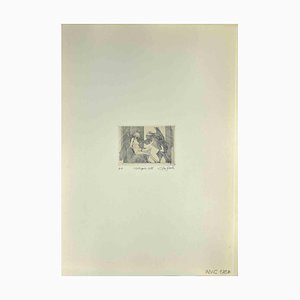 Leo Guida, Talk, Original Etching, 1985