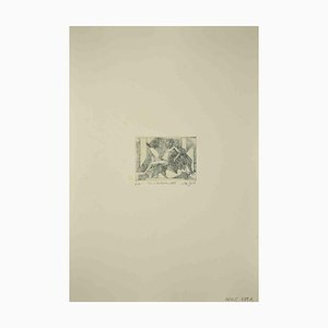 Leo Guida, Rest, Original Etching, 1989