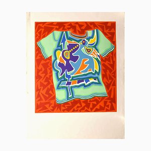 Leo Guida, Abstrakte Komposition, Original Lithographie, 1970er