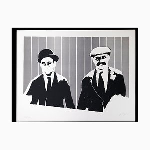Pino Reggiani, Pioneers, Original Lithograph, 1970s