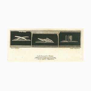 Carlo Oraty, Ancient Roman Fresco, Original Etching, 18th Century