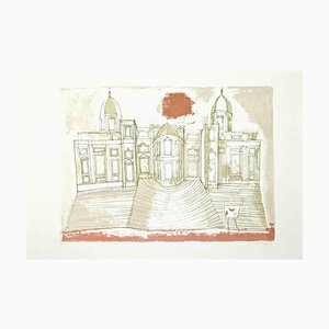 Franco Gentilini, The Cathedral, Offset Print, 1970s