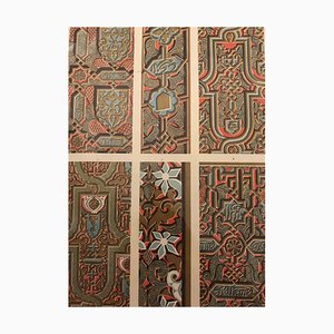 A. Alessio, Decorative Objects, Chromolithograph, Early 20th Century