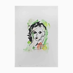 Ernesto Treccani, Portrait, Lithograph, 1973