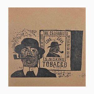 Charles Sterns, Figures, Woodcut Print, Early 20th Century