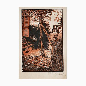 Pierre-Eugène Vibert, Bosque, Xilografía sobre papel, Siglo XX