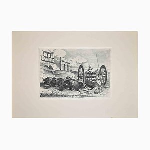 After Charles Coleman, Roman Countryside, Etching