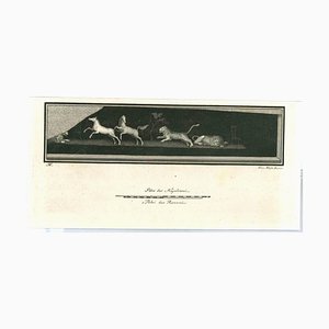Vincenzo Aloja, Ancient Roman Fresco, Original Etching, 18th Century