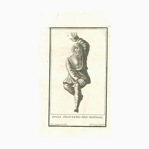 Vincenzo Campana, Ancient Roman Statues, Original Etching, 18th Century