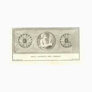 Vincenzo Campana, Ancient Roman Statues, Original Etching, 18th Century