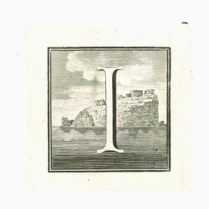 Old Master, Capital Letter for the Antiquities of Herculaneum Exposed, Etching, 18th Century