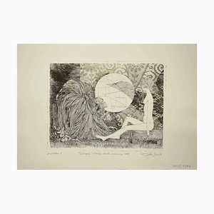 Leo Guida, The Conversation, Original Etching, 1972