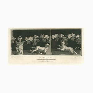 Niccolò Vanni, Ancient Roman Statues, Original Etching, 18th Century