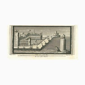 Niccolò Vanni, Ancient Roman Frescoes, Original Etching, 18th Century