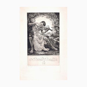 Bruno Héroux, Rosenlaube, Etching, 1909