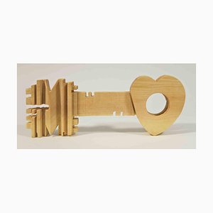 Ferdinando Codognotto, The Key to Heart, Sculpture en Bois, 2023