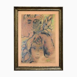 Aquarelle, Guelfo Bianchini, Femmes, 1961