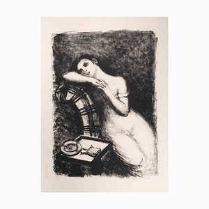 Gérarde Cochet, The Smoker, Lithograph, 1929