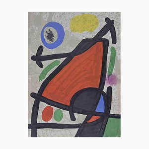 Joan Miró, Composition from Derrière le Miroir, Magazine Page Lithograph, 1963