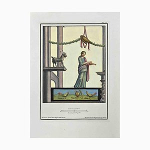 Nicola Vanni, Offering Vesta, Etching, 18th Century