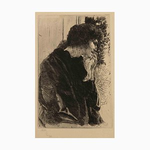 Albert Besnard, Tristeza, Grabado, 1909