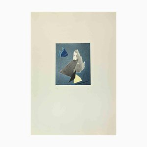 Hans Richter, Abstract Composition, Etching and Collage, 1973