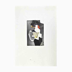Hans Richter, Untitled, Etching and Collage, 1973
