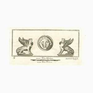 Old Master, Ancient Roman Relief, Original Etching, 18th Century