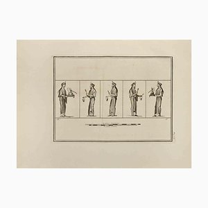 Francesco Cepparuli, Offering In Roman Rite, Etching, 18th Century